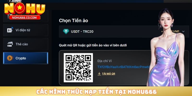 Các hình thức nạp tiền tại NOHU666