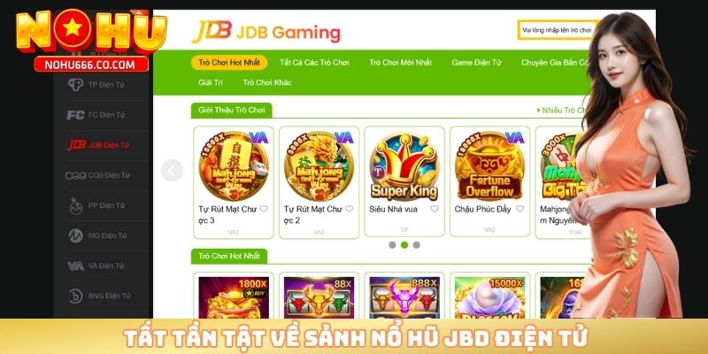 Tất tần tật về sảnh nổ hũ JBD điện tử